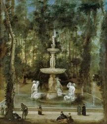 Der Tritonenbrunnen im Garten der Insel in Aranjuez